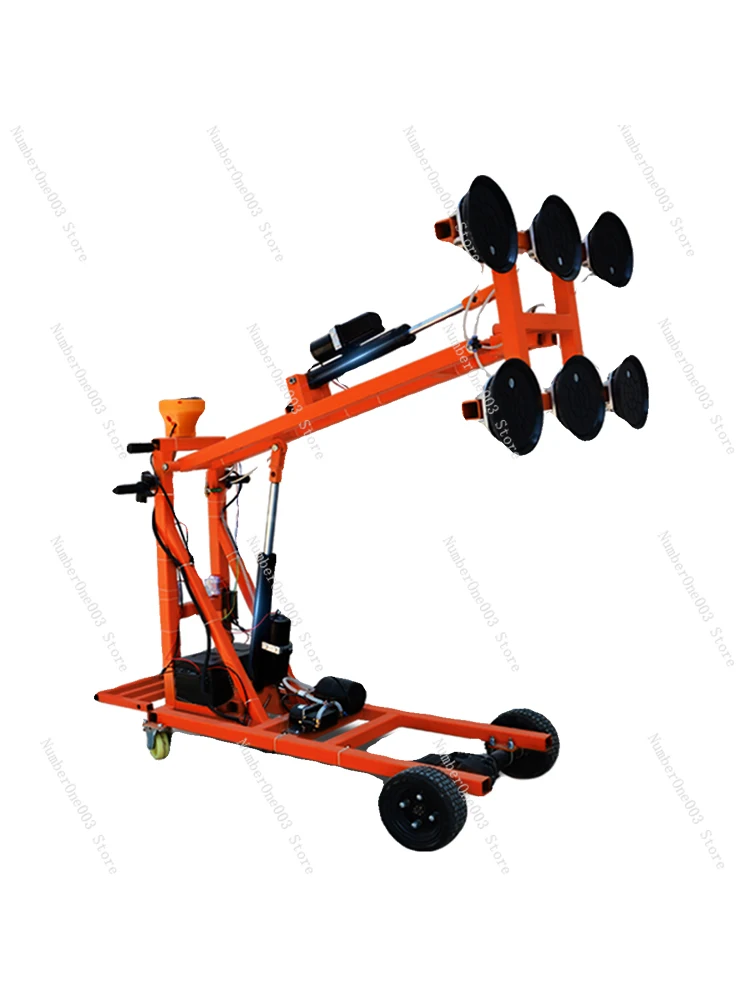 Full Electric Hand Push Suction Cup Car, Large Glass Suction Crane, Electric Glass Moving Van, Electric Glass Installation