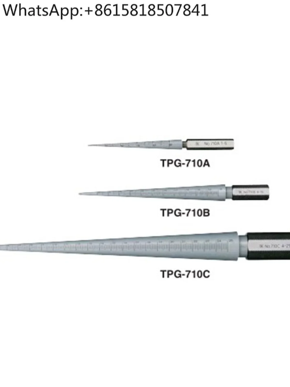 Column Taper Gauge/Aperture Gauge/Taper Plug Gauge TPG-710A B C (1-6mm/0.1mm)