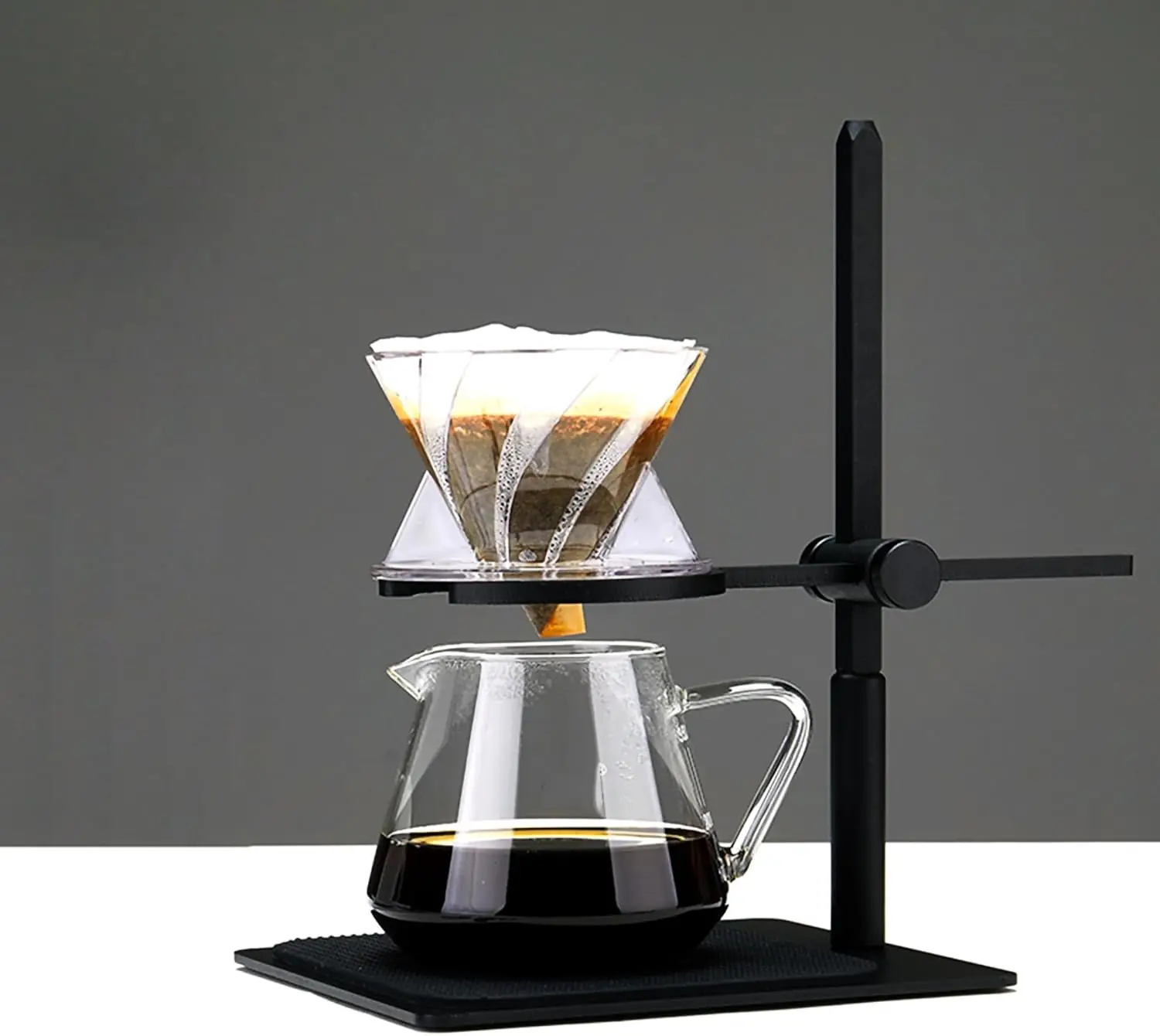

Stainless Steel Pour Over Coffee Dripper Stand - Portable Brewing Station for Home or Travel