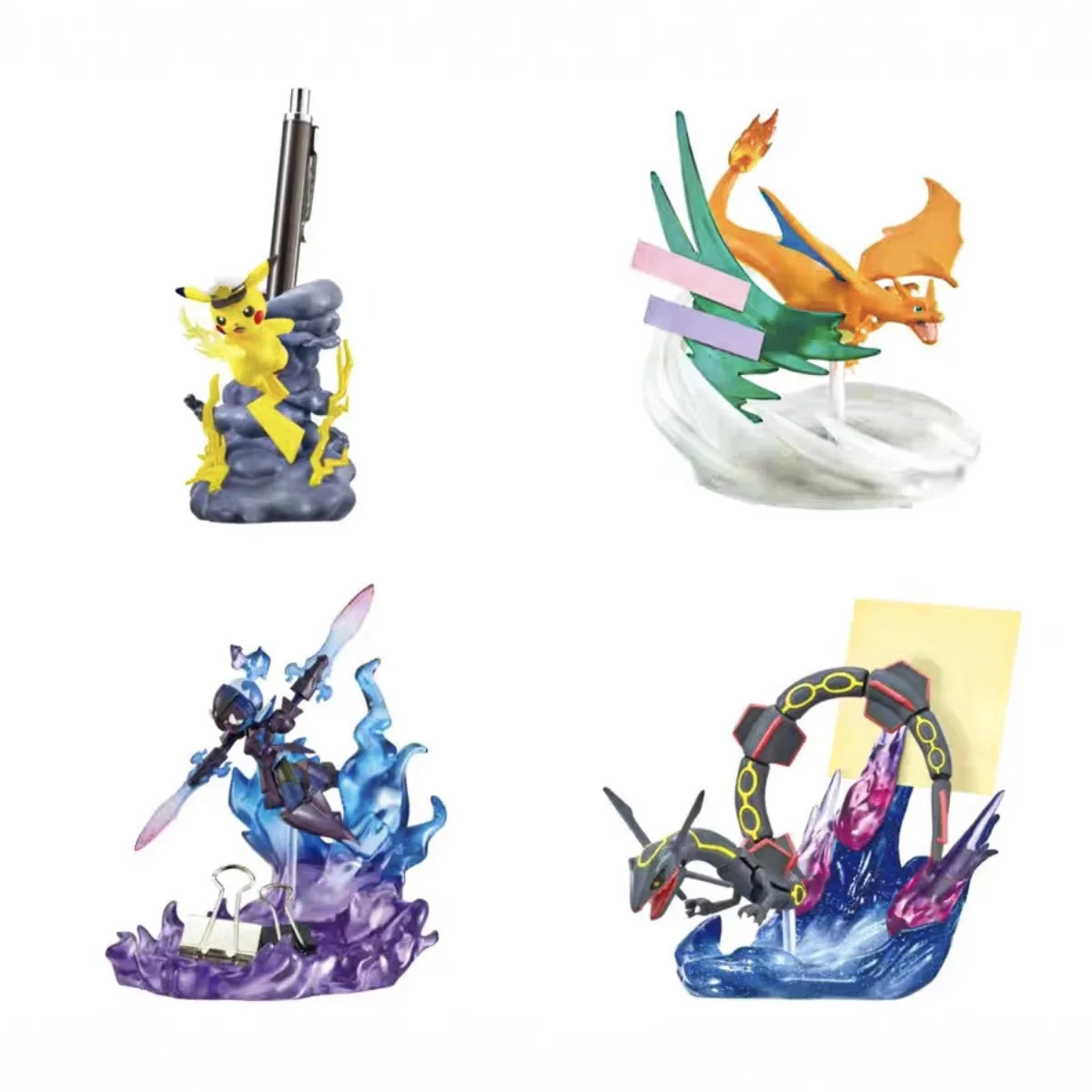 table-pokemon-4-pikachu-ciel-dragon-dragon-respiration-de-feu-lame-cangyan-fantome-ornement-de-table-figure-modele-pokemon