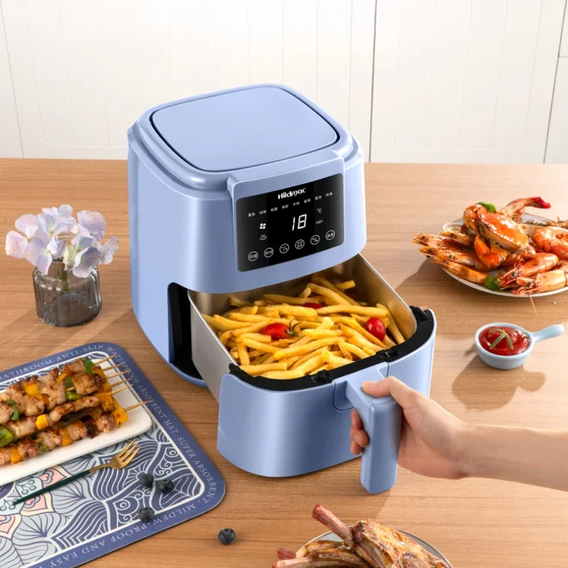 

0 coated Air fryer 4.5L large capacity New household air fryer oven large-capacity automatic stainless steel steam fryer 220V