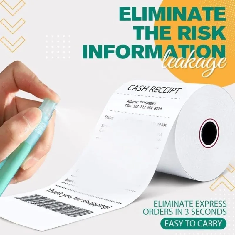 Picture 4: Elimination Privacy Spray Pen Thermal Paper Corrector Data Protection Privacy Protection Correction Fluid Portable Express Tool