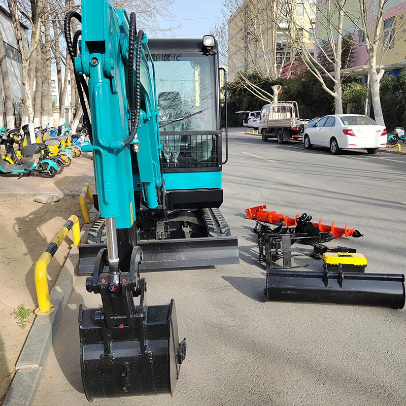 Custom AST-35 Diesel Engine 3.5t Excavator Mini Digger With Cab Construction Equipment Mini Excavator 3 ton Bagger With Bucket