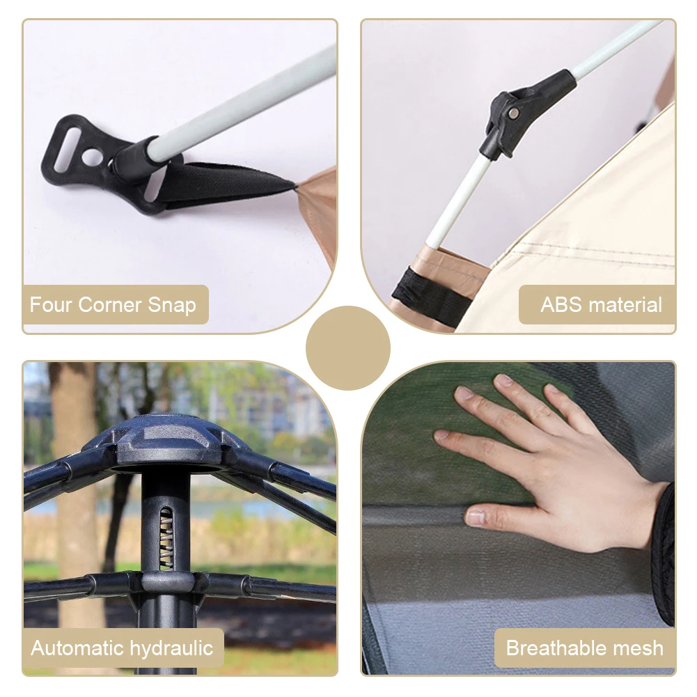 

Полностью автоматическая палатка для кемпинга, легкая портативная палатка, водонепроницаемая, простая в установке палатка для пеших прогулок, альпинизма, кемпинга