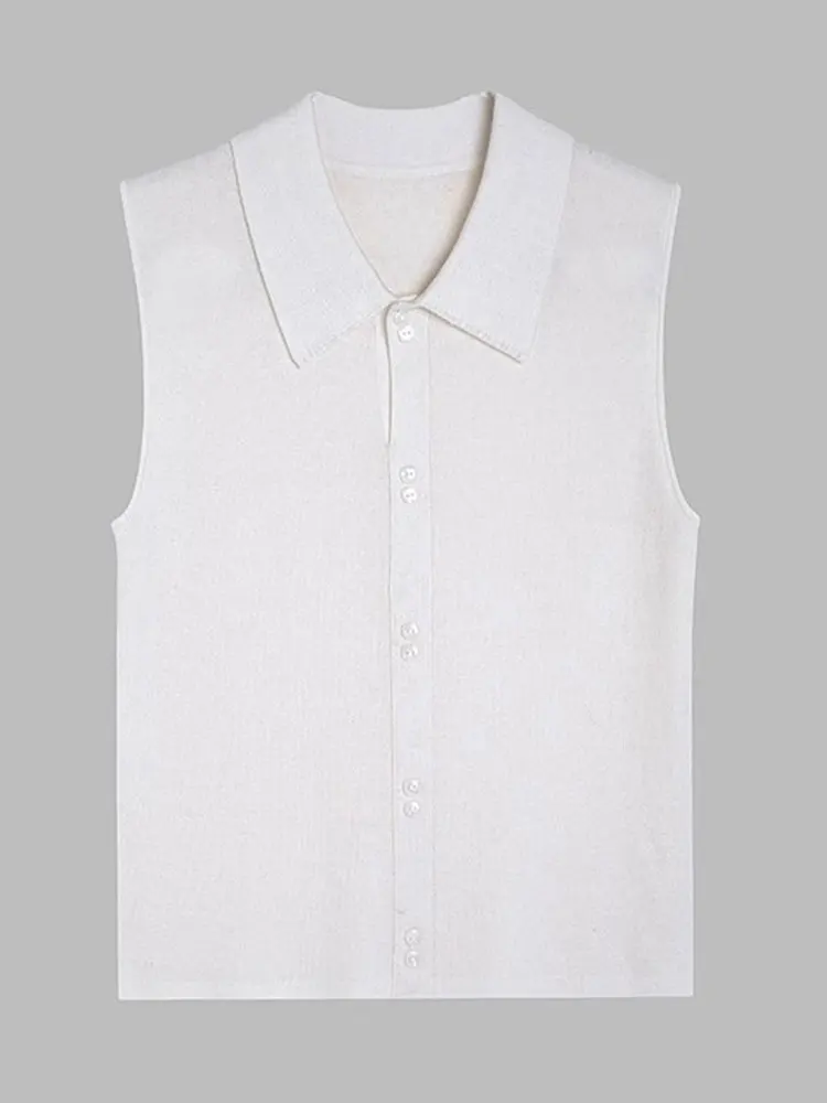 

Вязаный жилет Ele Ne Svel, свободный крой, летняя внутренняя одежда, женская модная повседневная удобная корейская версия