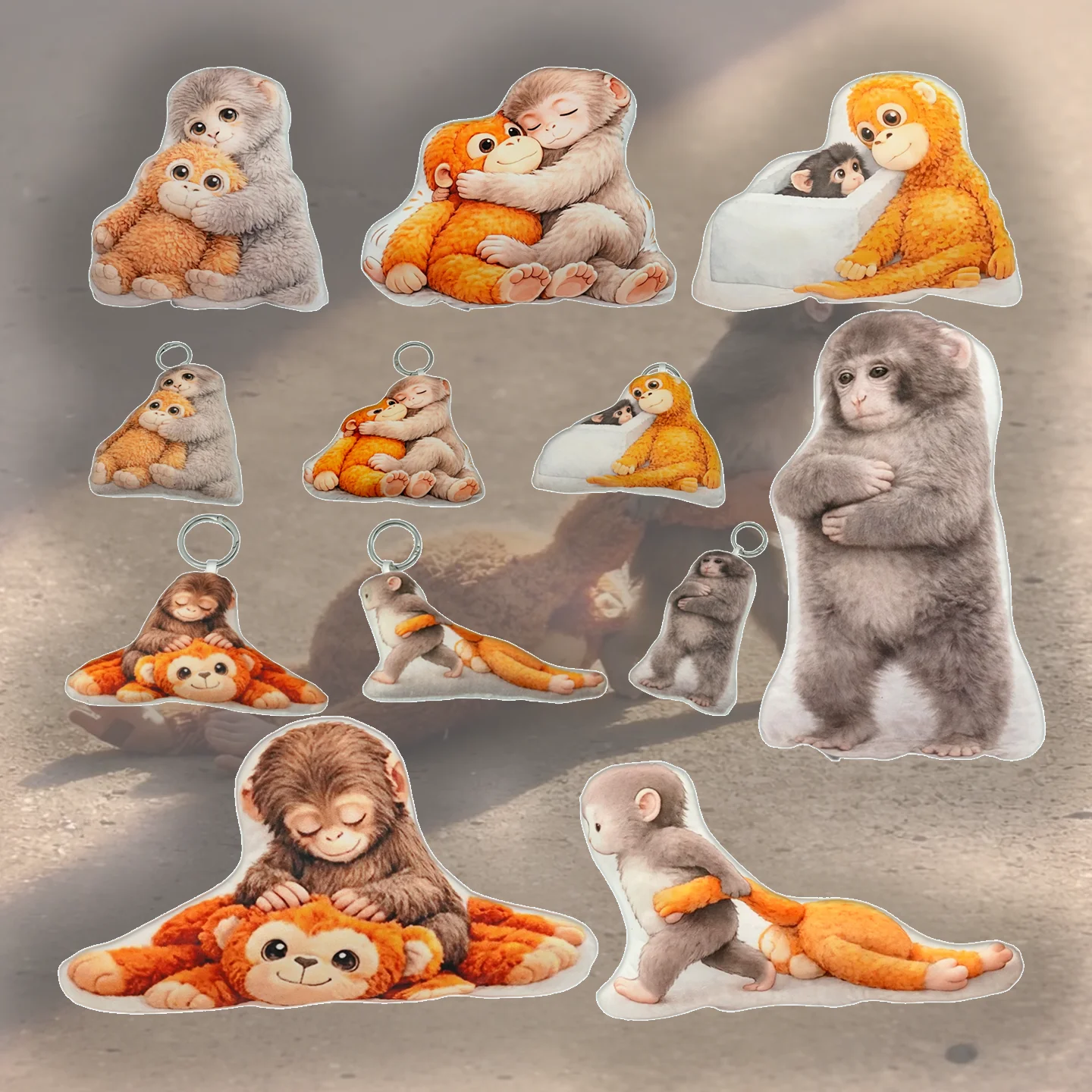 

Новая плюшевая игрушка-обезьянка: милые мягкие куклы-обезьянки, кавайные плачущие обезьянки, мягкие игрушки-подушки, подарки на день рождения