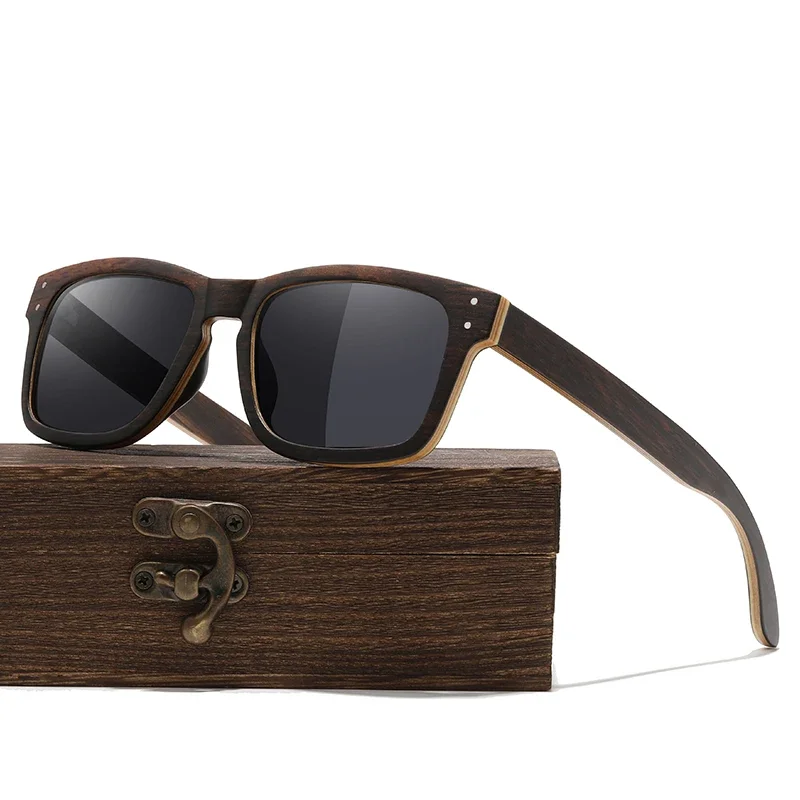 

Wood Sunglasses New Fashion Women Men Vintage Round Wooden Frame Designer Driving Sun Glasses Wood Glasses Frames Shades UV400