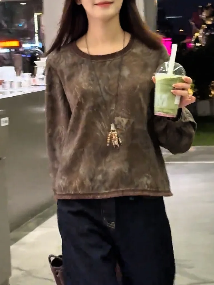 

Корейский модный универсальный облегающий топ для коррекции фигуры, омолаживающий, больших размеров, осенняя новинка