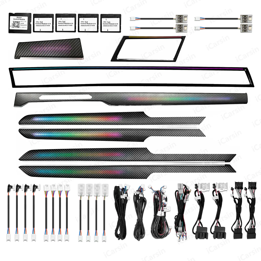 Upgrade Full Set Symphony Car Interior Ambient LED Lighting for Volkswagen Arteon 2019-2020 Strip Accessories Decoration