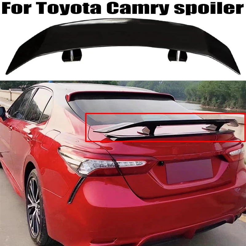 

For Toyota Camry Sedan universal Spoiler High Quality ABS Plastics Car Rear trunk cover spoiler wings Airfoil Accessorie