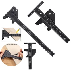 Woodworking Tool T Ruler Sliding Gauge Aluminum Alloy Scribe Ruler Depth Gauge T-Square Scribing Measuring Tools Marking Gauge