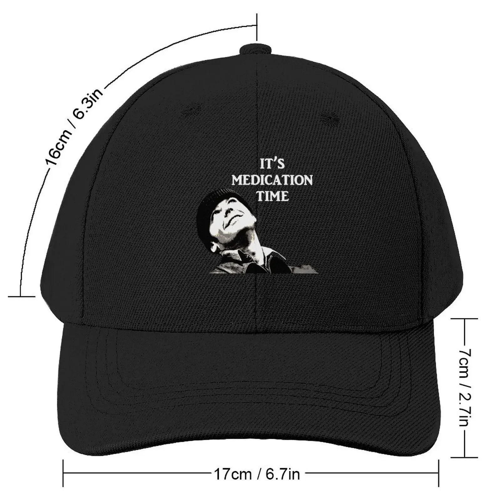 Medication Time (for dark background) Baseball Cap derby hat Golf Wear Golf foam party Hat Boy Women's