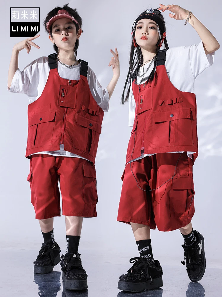 Bambini Jazz Street Dance abbigliamento Teen Hip Hop Kpop Stage Wear Oversize Fashion Show Runways Costume Drum Performance Outfit MY542