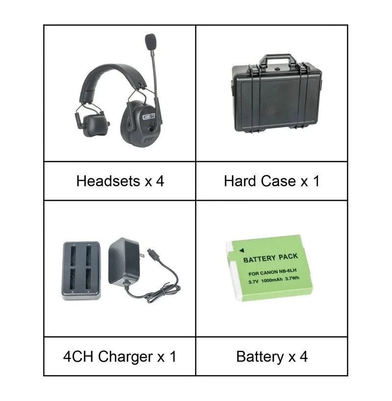 Hands-free Communication Professional Wireless Intercom Headsets For Events And Stage Performances