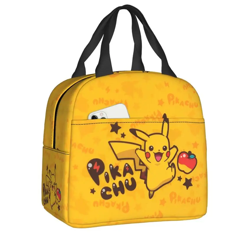 

Термосумка для обедов с индивидуальным дизайном Покемонов (Пикачу) для мужчин и женщин, милая, с принтом, в стиле кавай, мультяшная, с изоляцией, для взрослых, для офиса