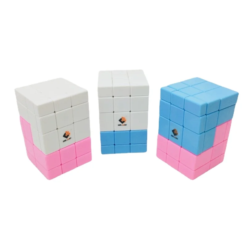 Double 3x3 Conjoined Mirror Magic Cube Speed Cube Puzzle Toy For Kids Boys Gift Magic Toys Brain Teasers Kids Gifts