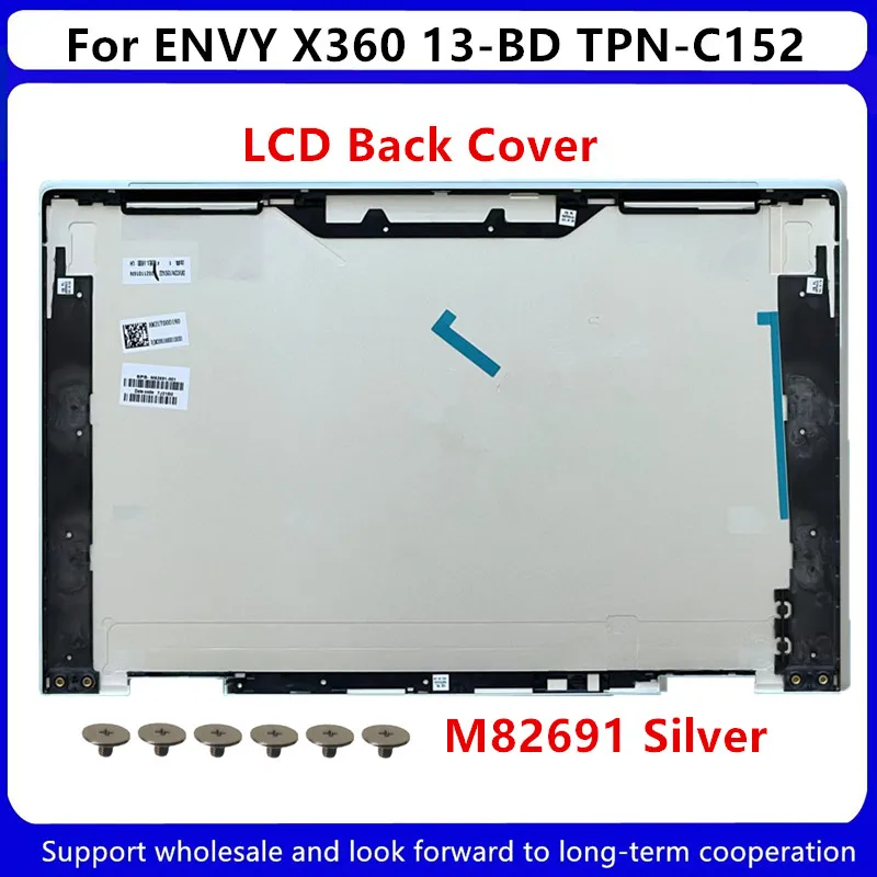 Nieuw Voor Hp Afgunst X360 13-bd TPN-C152 Lcd Backcover M82691 Zilver