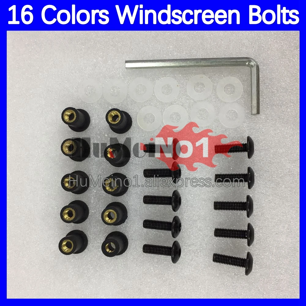 31pcs Motorcycle Windscreen Bolts For DUCATI 749 999 S R CC 749-999 749S 999S 749R 999R 05 06 2005 2006 Windshield Screws Nuts