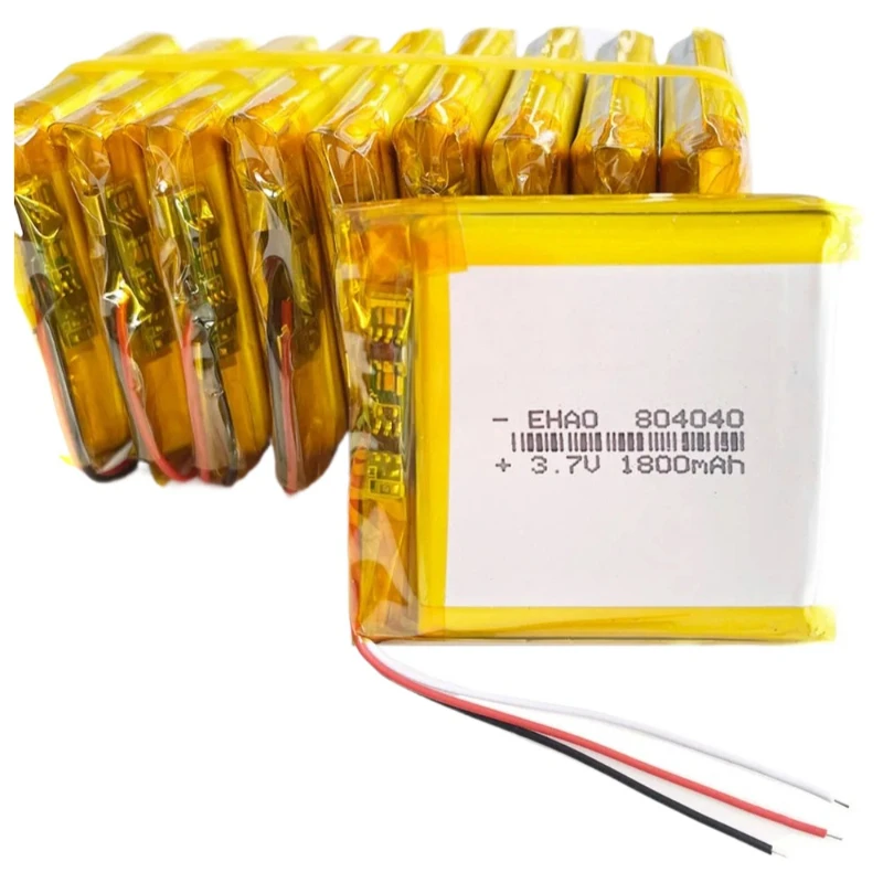 804040 3.7V 1500mAh Li-Polymer LiPo Batería Recargable para Taza Termo Robot Altavoz Bluetooth Luz LED