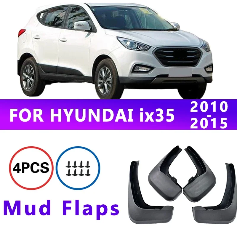 

Mud Flaps Fit for HYUNDAI ix35 2010-2015 2011 2012 2013 2014 Mudguards Tire Fenders Splash Proof Accessories Wheel Guards 4ps