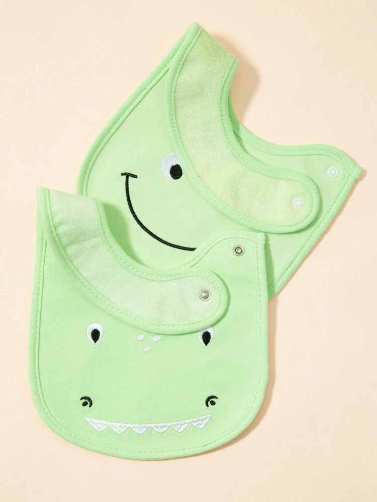 3pcs random children\'s baby carrier U-shaped newborn saliva towel food saliva pocket three-layer waterproof