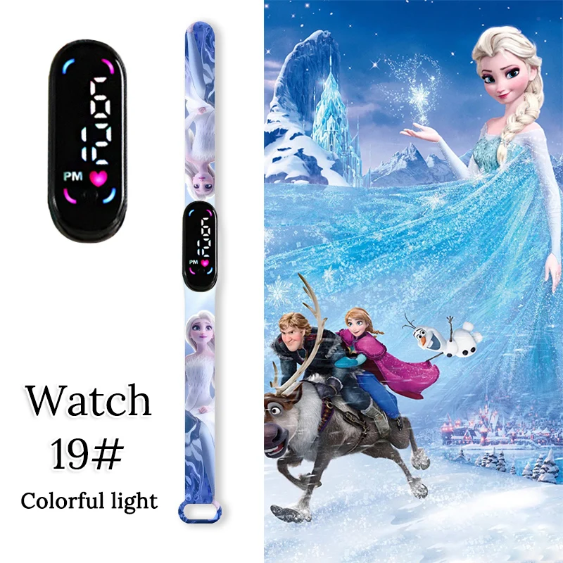 Princess Elsa Girls Watches Women Sport Wristband Bracelet Colorful Children Watch Waterproof montre femme relogio