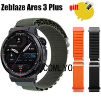 Band For Zeblaze Ares 3 Plus Smart Watch Strap Nylon Adjustable Soft Bracelet FOR Women Men Belt Screen protector film