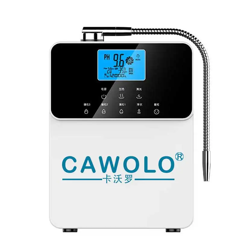 Cawolo Cheap Price 11 Plate Platinum Coating Hot Sale Household Water Machine Kangen