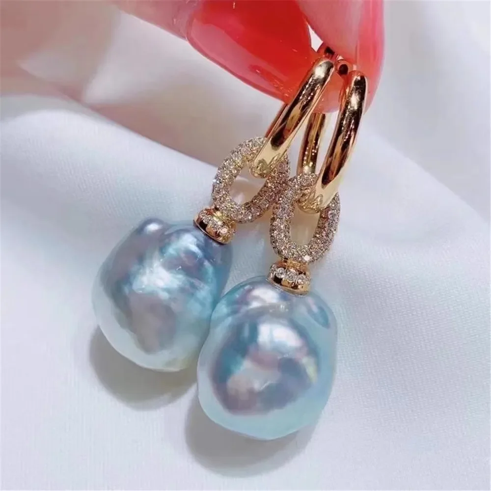 925 Silver Pearl Beads Stud Earrings Setting Base Diy Jewelry Making Findings&Components No Pearl E028