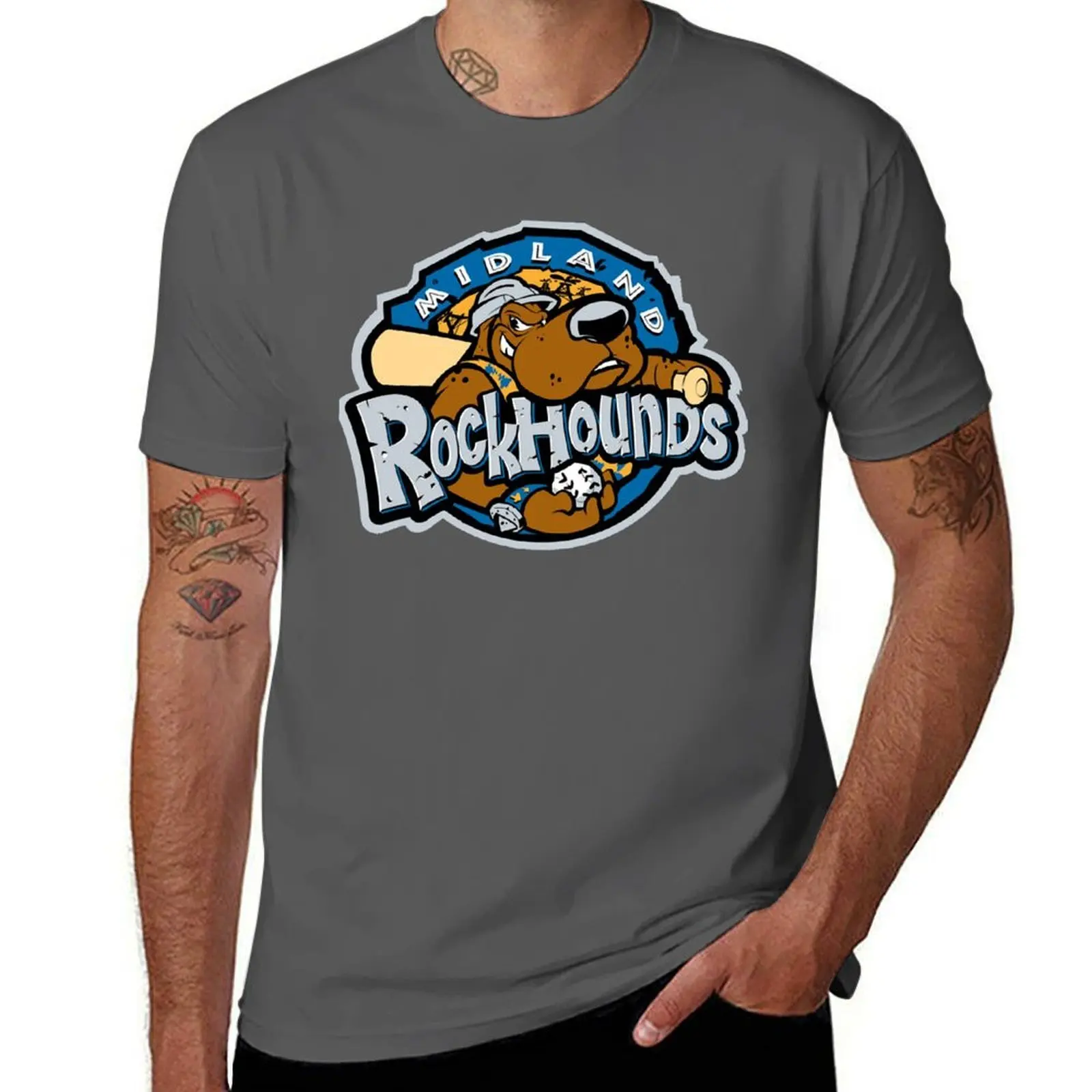 

Midland RockHounds Classic T-Shirt Big and Tall Crew Neck Tee