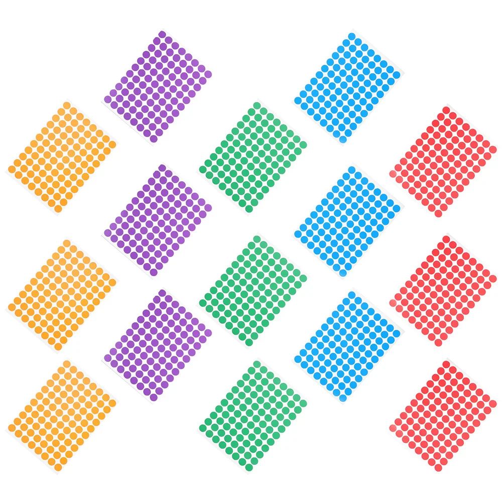 20 ورقة ملصقات نقطية لاصقة ملصقات مستديرة لصناديق الهدايا المغلفات بطاقات آمنة استخدامات مختلفة النقاط اسم العلامة #5