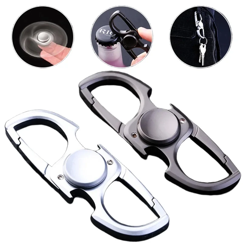 Wielofunkcyjny ręczny Spinner metalowy żyroskop zabawka otwieracz do butelek bączek brelok dla dorosłych Stress Relief Fidget Spinner prezent