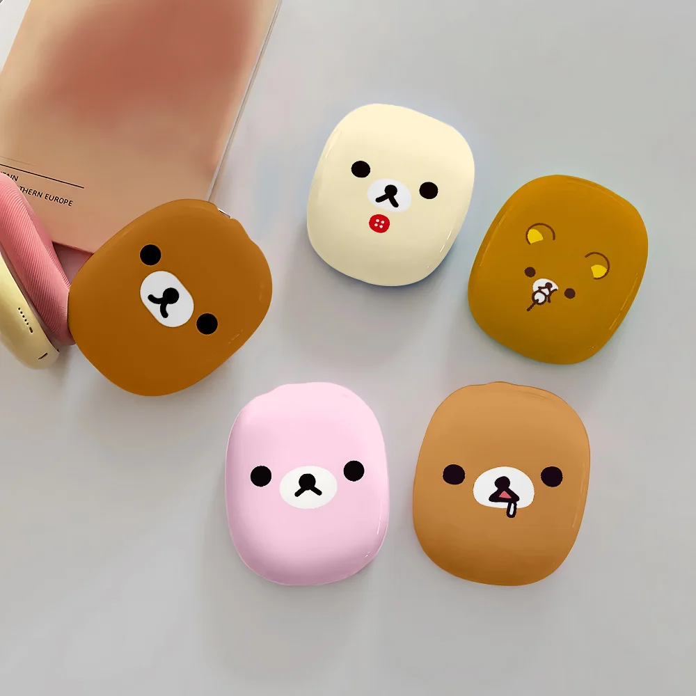 Cute For R-Rilakkumas-Personalized Airpods Max Headphone Case Shockproof Protective Glossy Earphone Anti-fall Cover