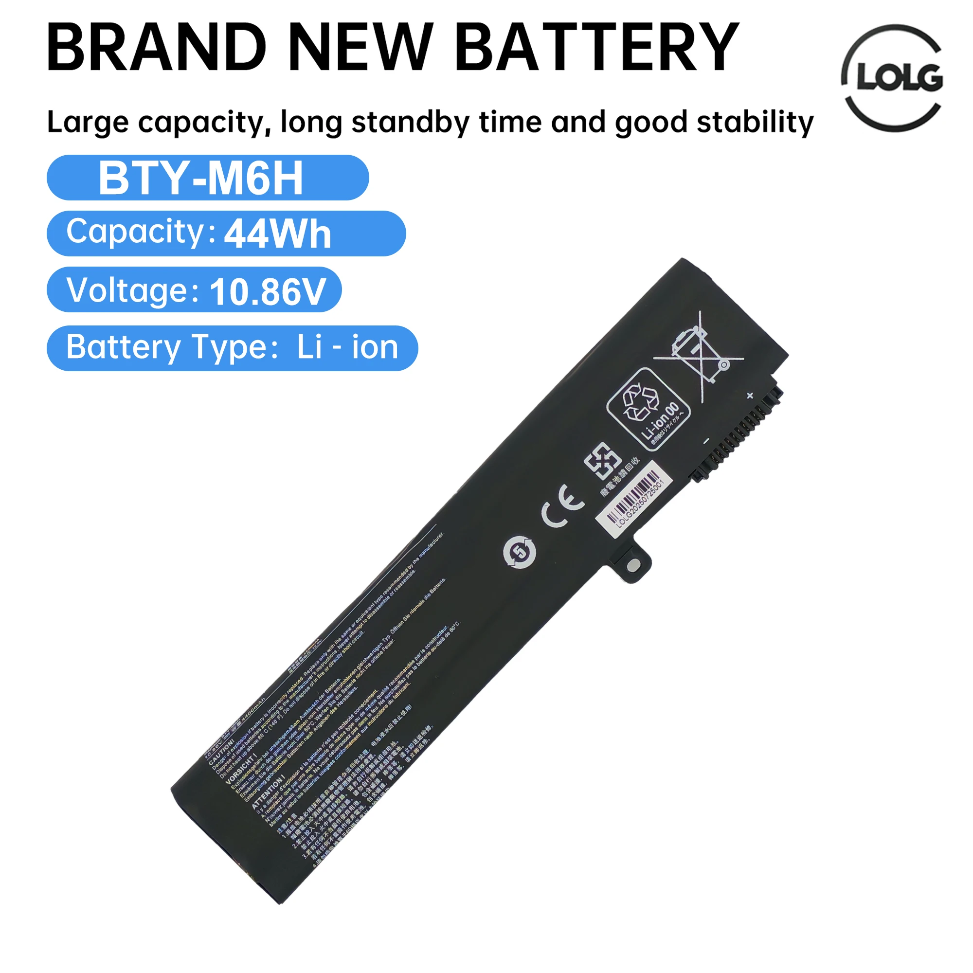 

BTY-M6H Аккумулятор для ноутбука MSI GE62 GE72 GP62 GP72 GL62 GL72 GP62VR GP72VR PE60 PE70 MS-16J2 16J3 1792 1795