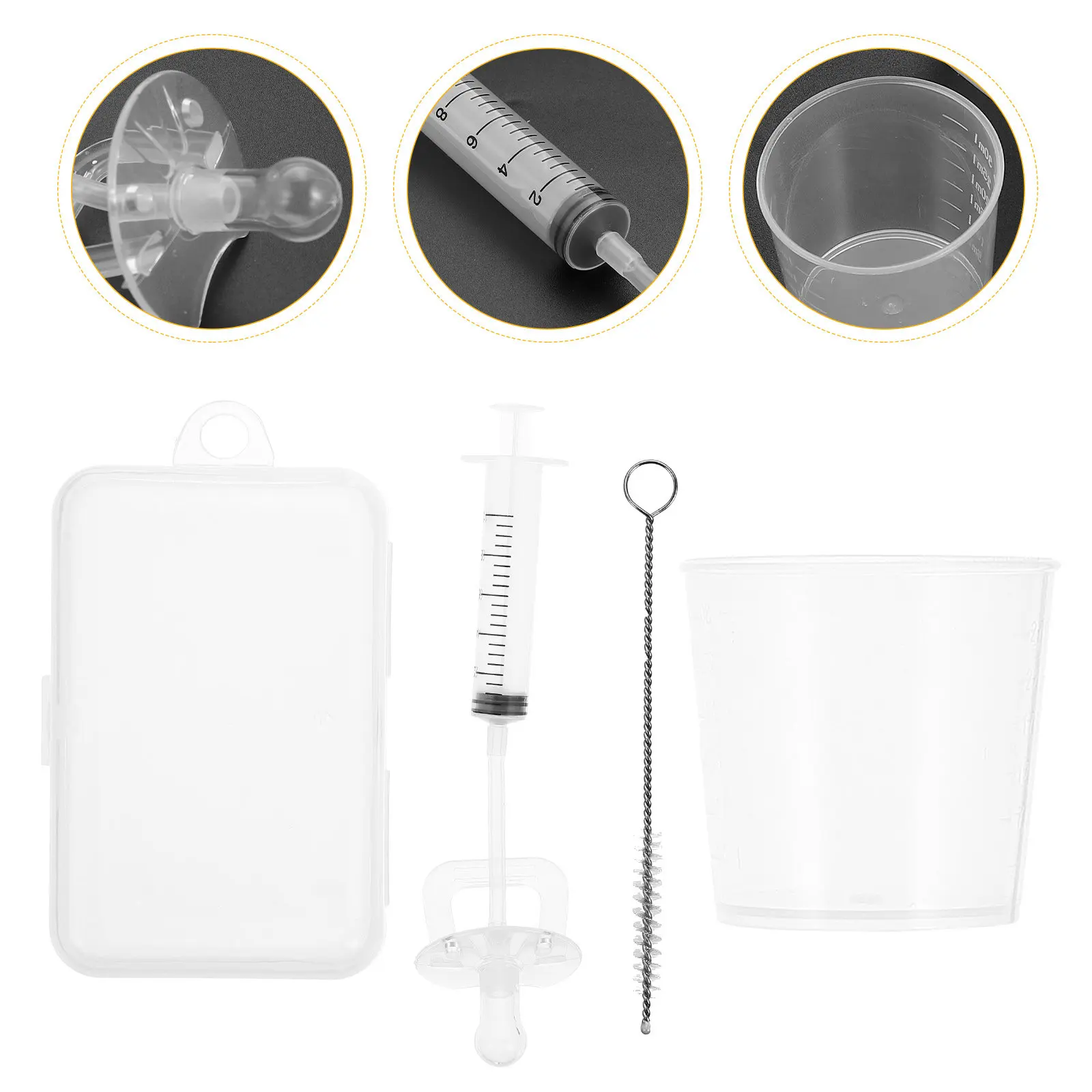 

Baby Medicine Silicone Supple Protects Mouth Easy Use Creative Design Practical Controlling Infant Feeding Suitable Novice