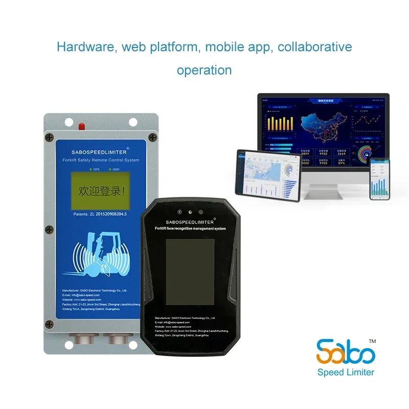 2026//SABO Forklift Face Start System Remote control forklifts  hardware and software  data management Driver management cam