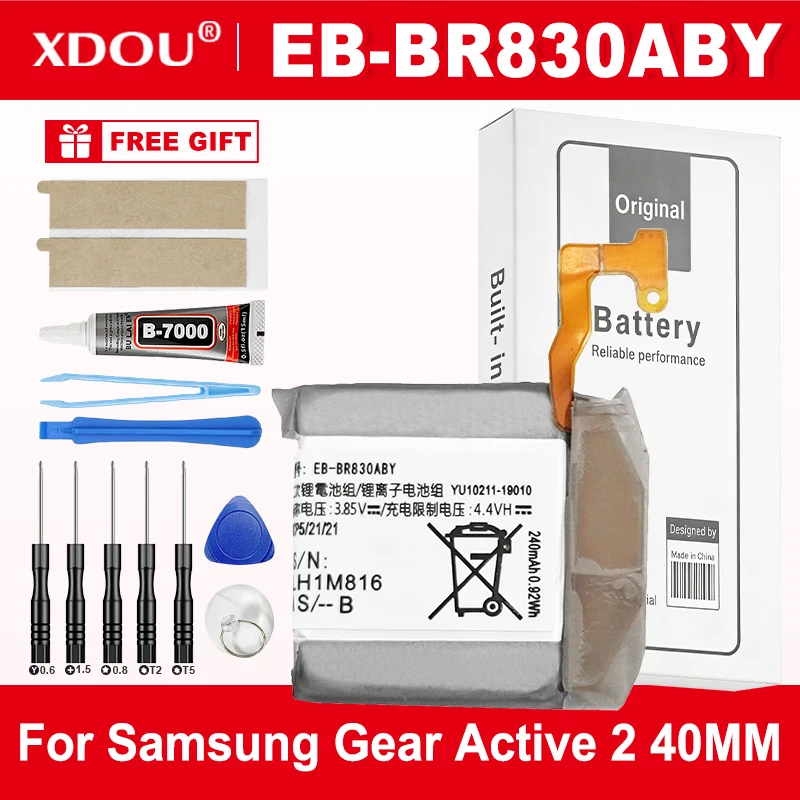 2026 years Brand New EB-BR830ABY 240mAh New Battery For Samsung Gear Active 2  R830 SM-R835 SM-R830 Batteries+Tools