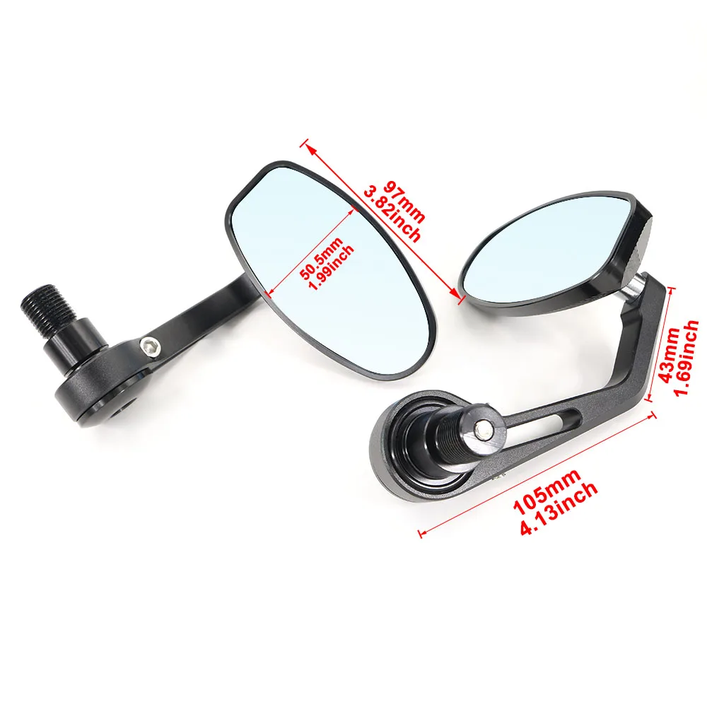 Motorcycle Mirror Handlebar End Rearview Side Mirrors Fit For Yamaha XSR900 700 Tmax500 530 MT-07 MT09 MT10 FZ09 FZ1 FZ6R TDM900