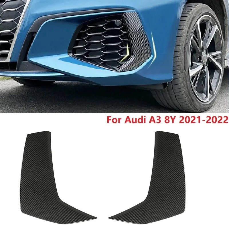 Auto Font Rear Fog Light Frame Decor Sticker For Audi A3 8Y 2021-2022 Auto Body Fog Lamp Cover Trim Exterior Accessories