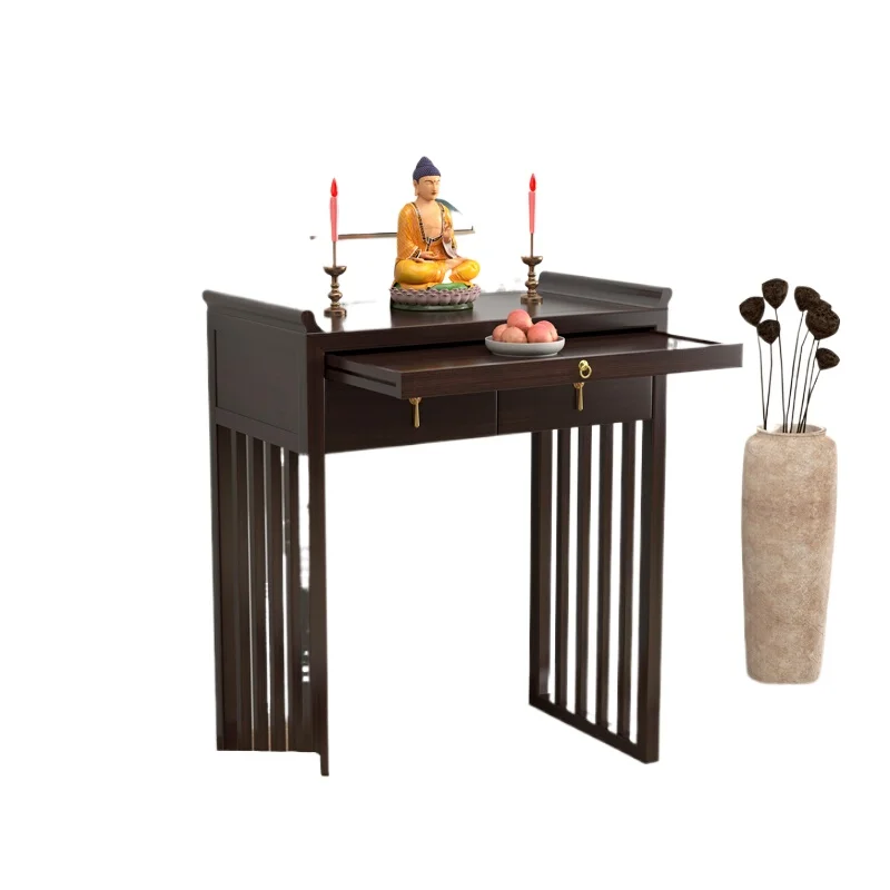 

HSN table incense case Buddha table solid wood altar offering table Guan Gong Bodhisattva God of Wealth platform