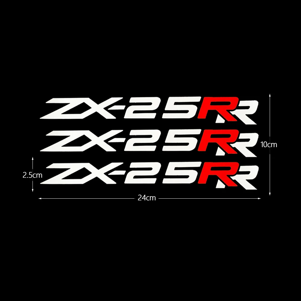 3/5Pcs 3D Emblem Badge Decal Tank Wheel Sticker Soft Reflective Decal For Kawasaki Ninja ZX3R ZX-4R ZX-6R ZX-10R ZX-25R