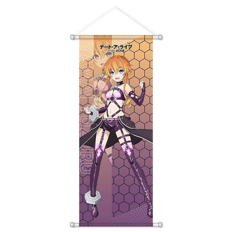 VIKAMA Romantic Magical Girl Anime Wall Scroll Tapestry Date Spirit Character Art Fabric Poster for Bedroom Dorm Room Gift