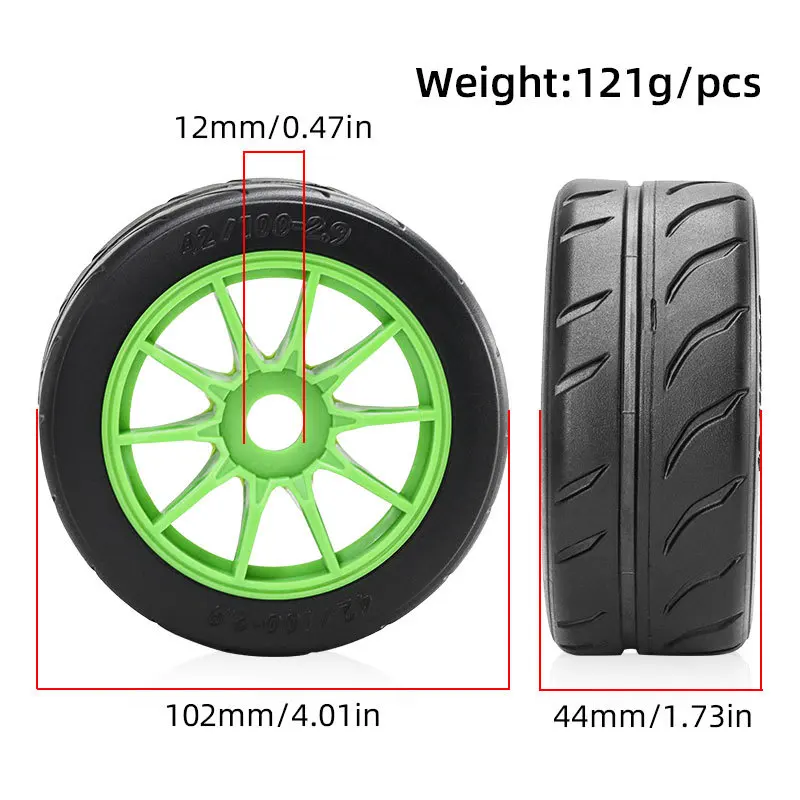 ARRMA Infraction 6S F1 LIMITLESS Fireteam FELONY 1/7 드리프트 타이어용 1/8 온로드 타이어