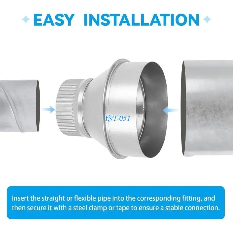 مخفضات فتحات العادم E15A محولات مقاس 5 × 4 بوصة لأفضل تدفقات الهواء في تطبيقات التدفئة والتهوية وتكييف الهواء (HVAC) #2