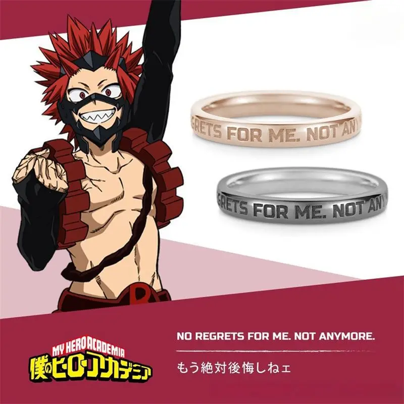 My Hero Academia Ring Eraser Head Rings for Women Aizawa Shouta Jewelry Party Fashion Trend Metal Silver Color Accesorios Gifts