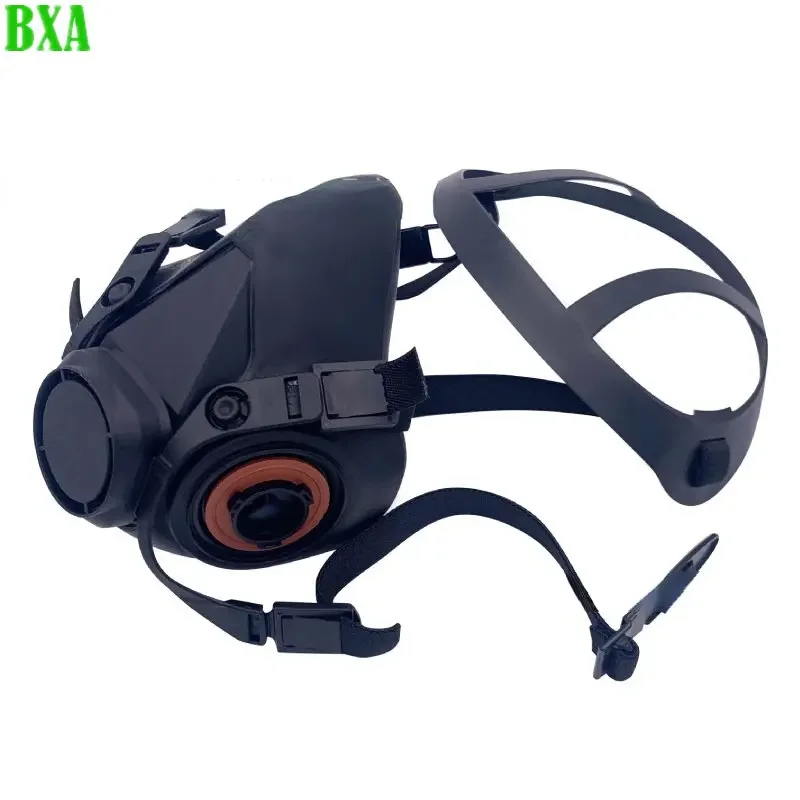 Maschera antigas protettiva tipo 6200 Sicurezza chimica a prova di lavoro Polvere Verniciatura Spruzzo Facciale Respiratore con filtro per vapore organico