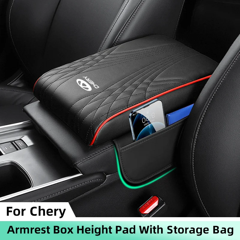 Car Armrest Box Height Pad with Storage Bag Sponge Height Pad For Chery Tiggo 2 3 4 5 6 7 3X 5X Pro T11 Center Armrest Cushion