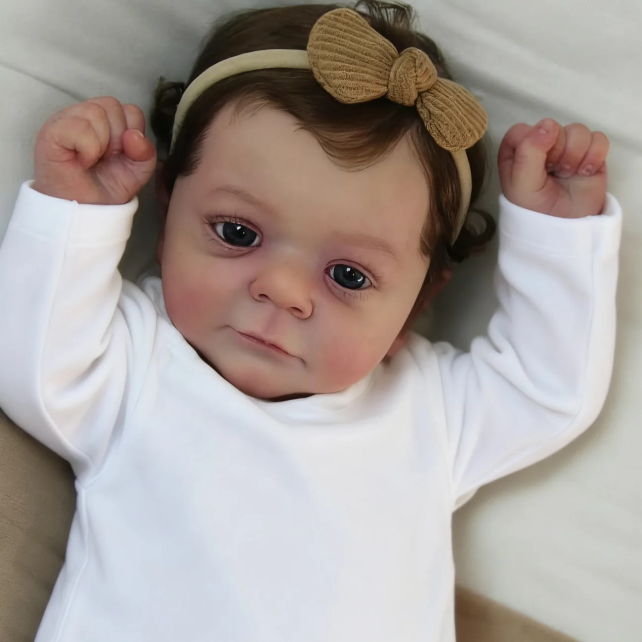 

BZDOLL 45 CM 18IN 3D-paint Skin Full Vinyl Body Reborn Baby Doll Toy For Girl Lifelike Birthday Gift