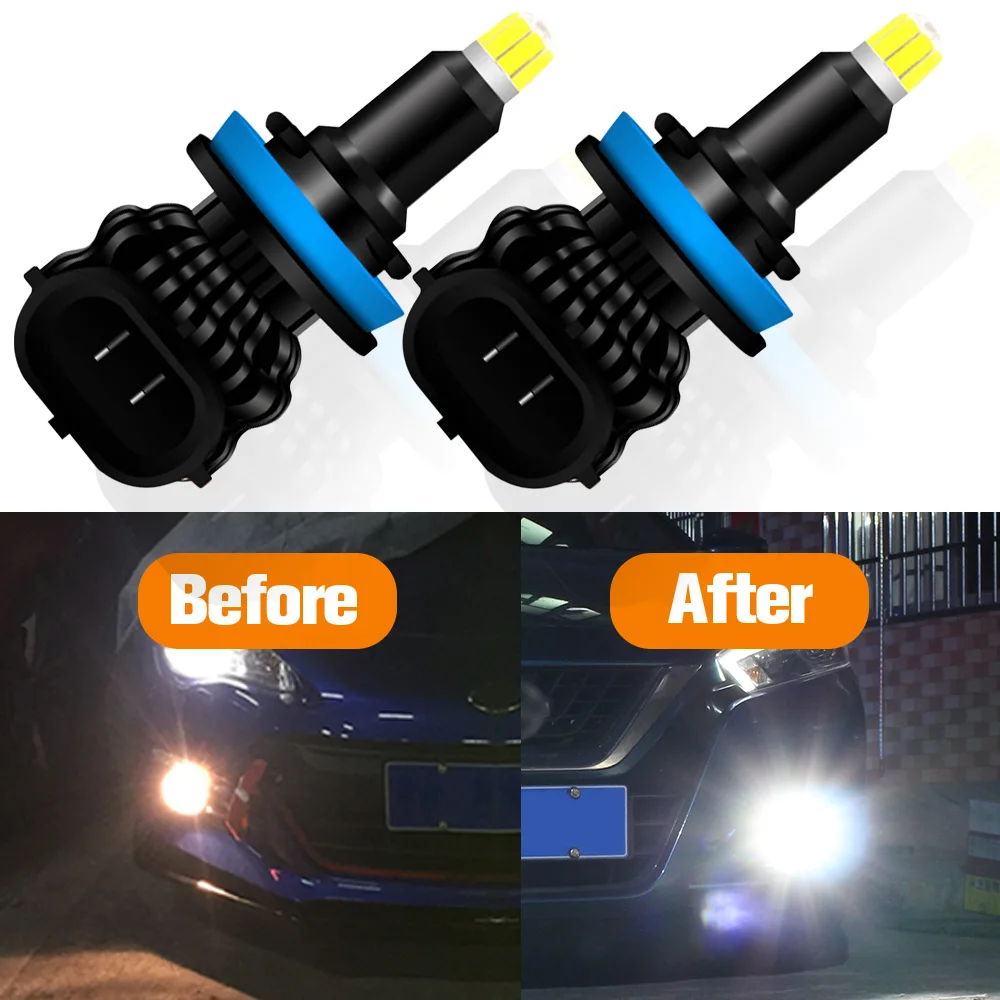 2pcs LED Fog Light For Nissan Kubistar Accessories Bulb 2003-2009 2004 2005 2006 2007 2008