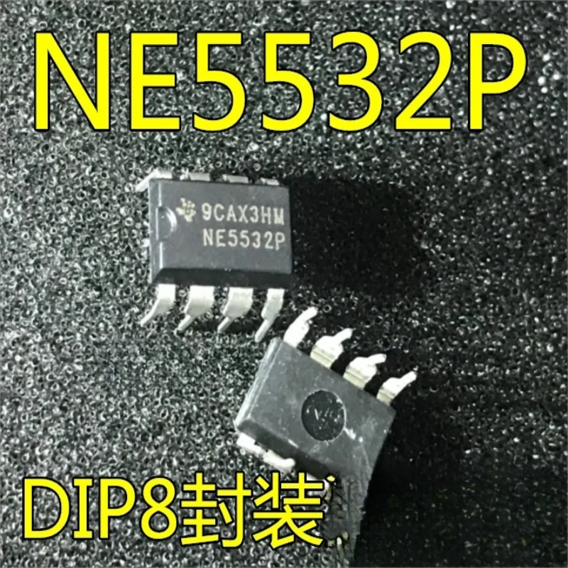 50PCS   Big chip new NE5532 NE5532P NE5532N high performance frequency operational amplifier IC DIP8 direct insertion